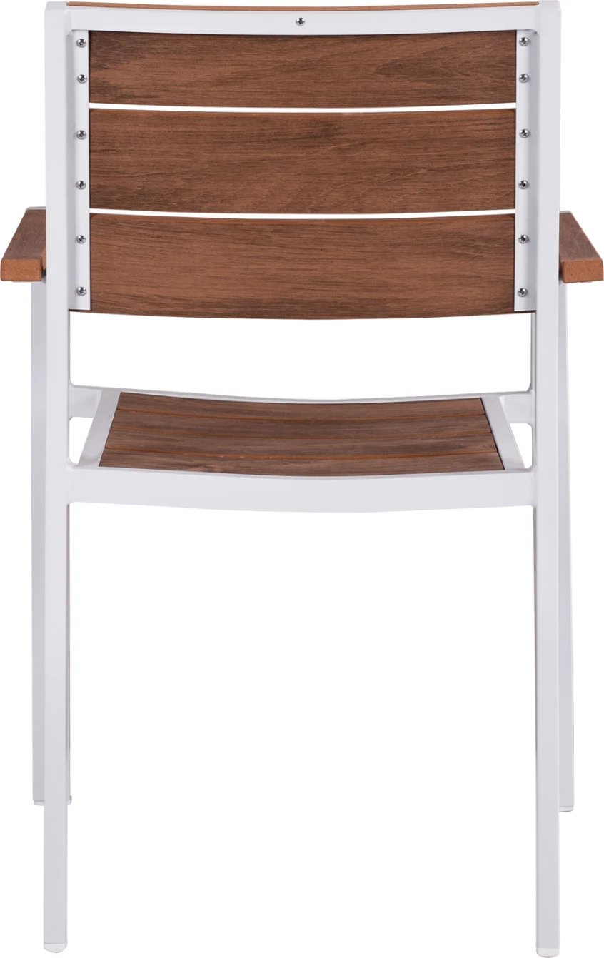 Karrige alumini e bardhë & Polywood FH5127.01 55x56x85 cm