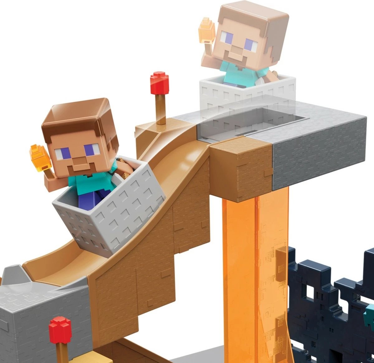 Set lojërash Mattel Minecraft Mini Mode Summon Overseer HXT72, 2 minifigura, 22.5 x 17.5 cm, set