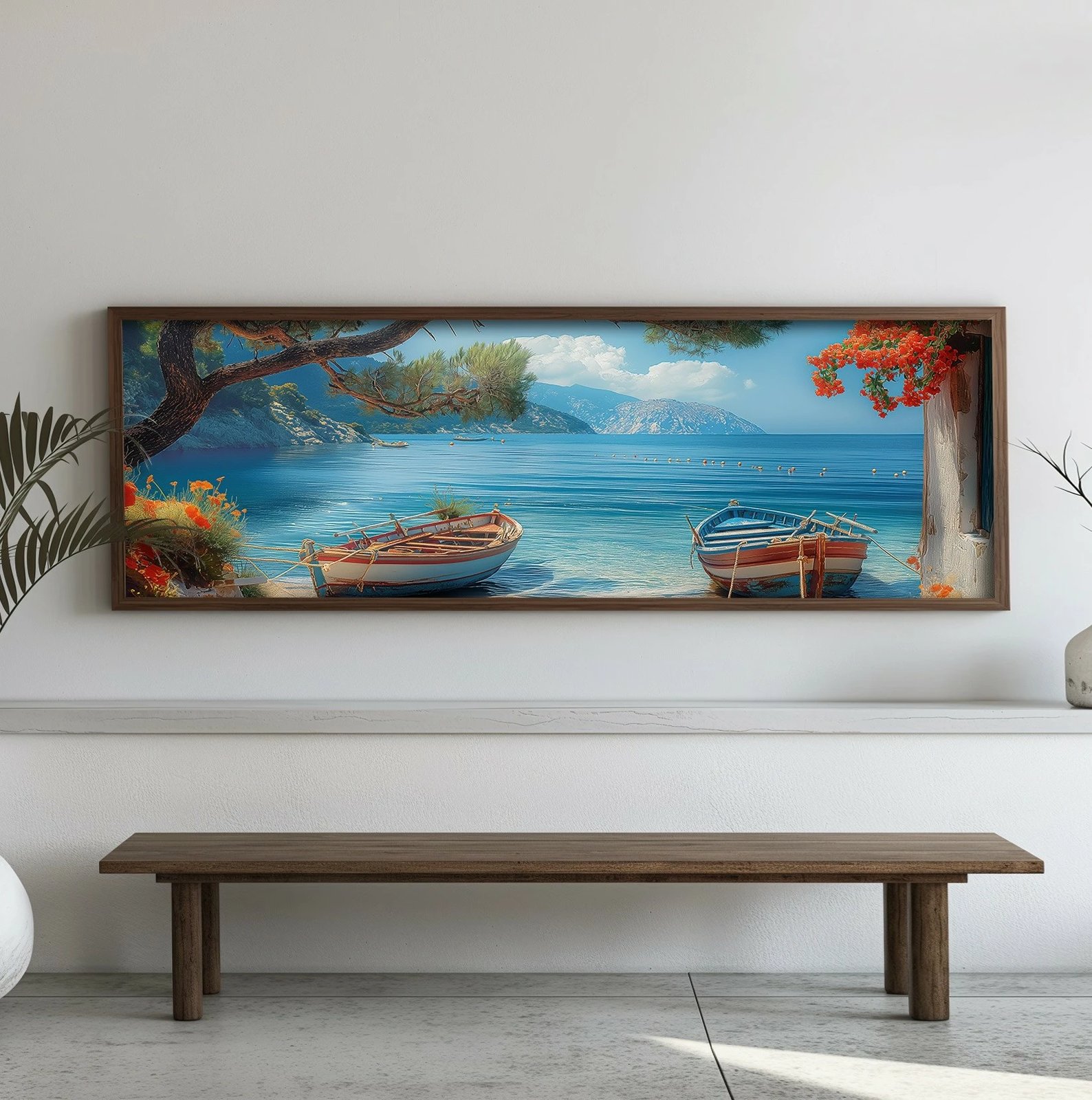 Pikturë dekorative me kornizë MDF, shumëngjyrëshe, Wallity EMR043