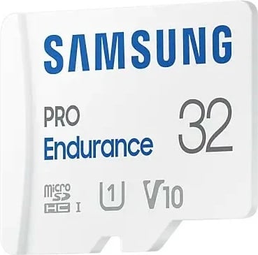 Kartelë memorie microSD Samsung Pro Endurance MB-MJ32KA/EU 32GB me adapter, Bardhë