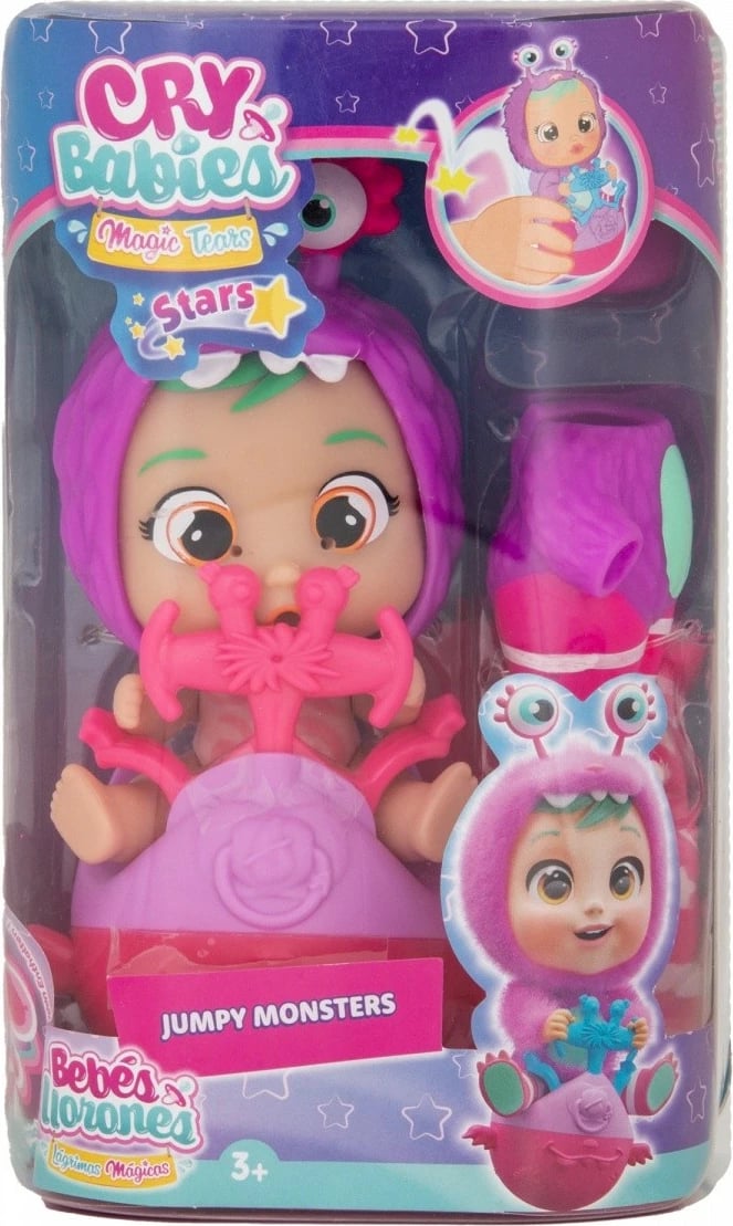 Kukull Cry Babies Stars Jumpy Monsters Bubu, Tm Toys, plastikë, për vajza, pa bateri, vjollcë Kukull Cry Babies Stars Jumpy Monsters Bubu, Tm Toys, plastikë, për vajza, pa bateri, vjollcë