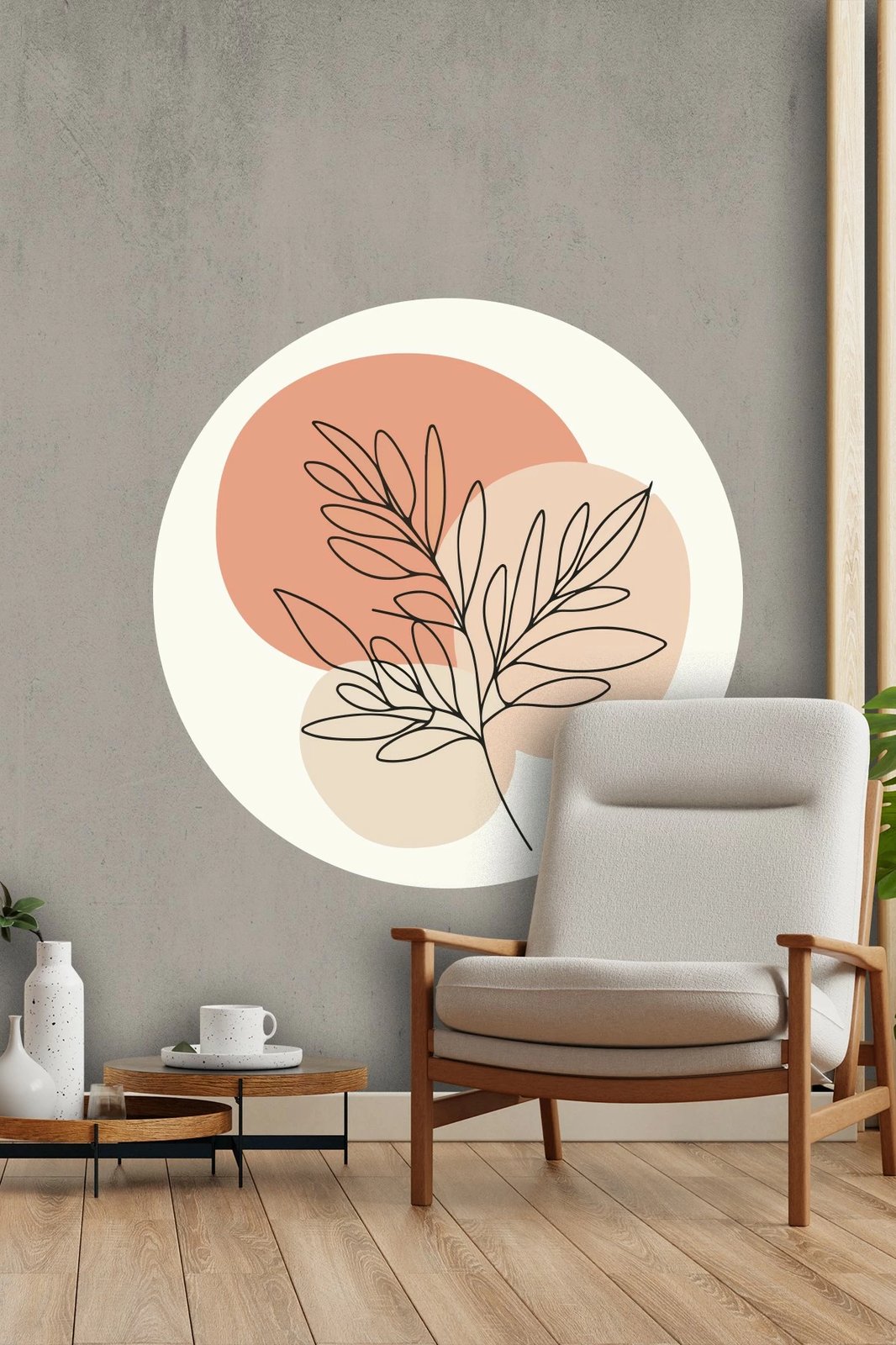 Sticker dekorativ për mur, Wallity, ERSYSTCKR24, shumëngjyrësh, 78x78cm