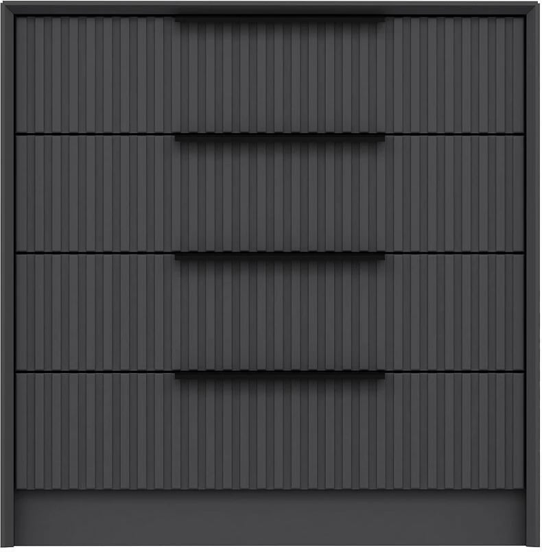 Komodë Hanah Home, Kale Luxe, anthracite, 72x77x45cm