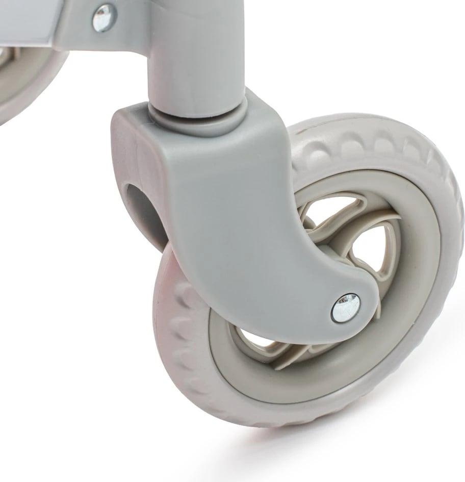 karrocë kukullash 2-në-1, Baby Mix, Sophie, rozë-gri