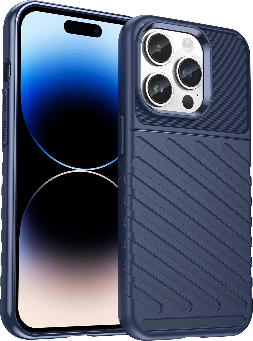 Mbështjellës Hurtel Thunder Case për iPhone 14 Pro Max, i kaltër
