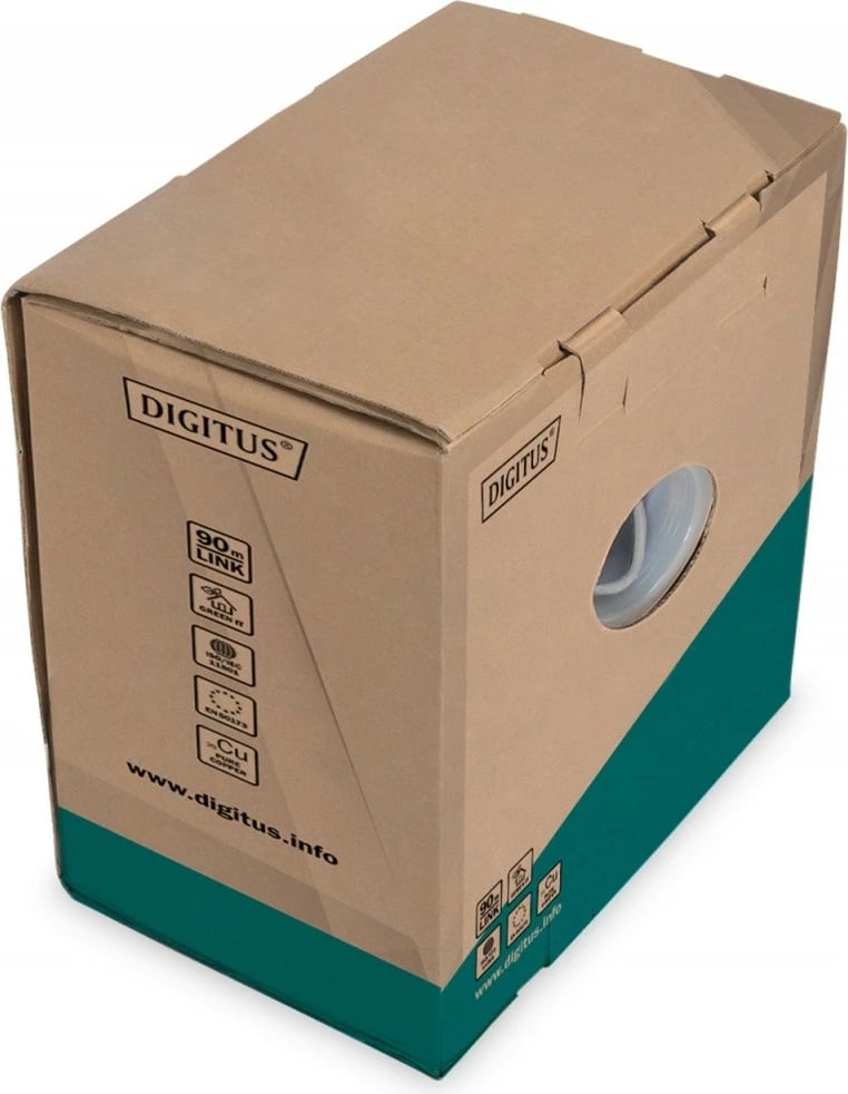 Kabllo rrjeti Digitus CAT 5e, 305m, U/UTP, gri