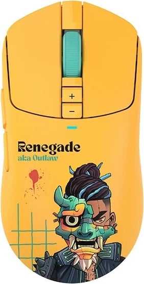 Maus A4Tech Bloody R72 ULTRA DUO Renegade Sunset, wireless, RGB, i verdhë