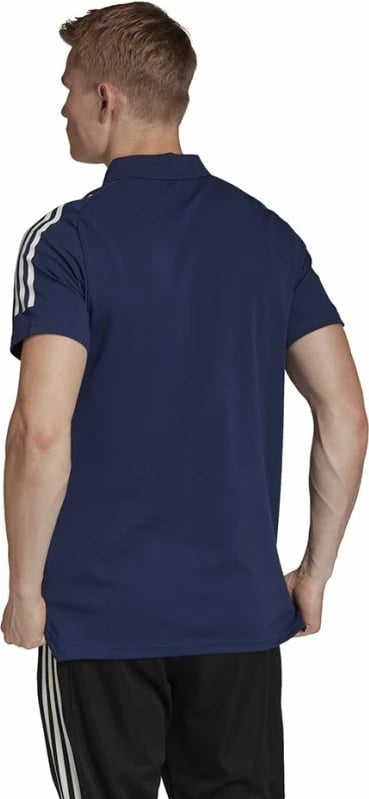 Maicë Polo për meshkuj adidas, ngjyrë blu deti dhe e bardhë