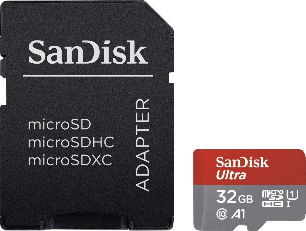 Kartë e memories SanDisk, microSDHC 32GB me adapter