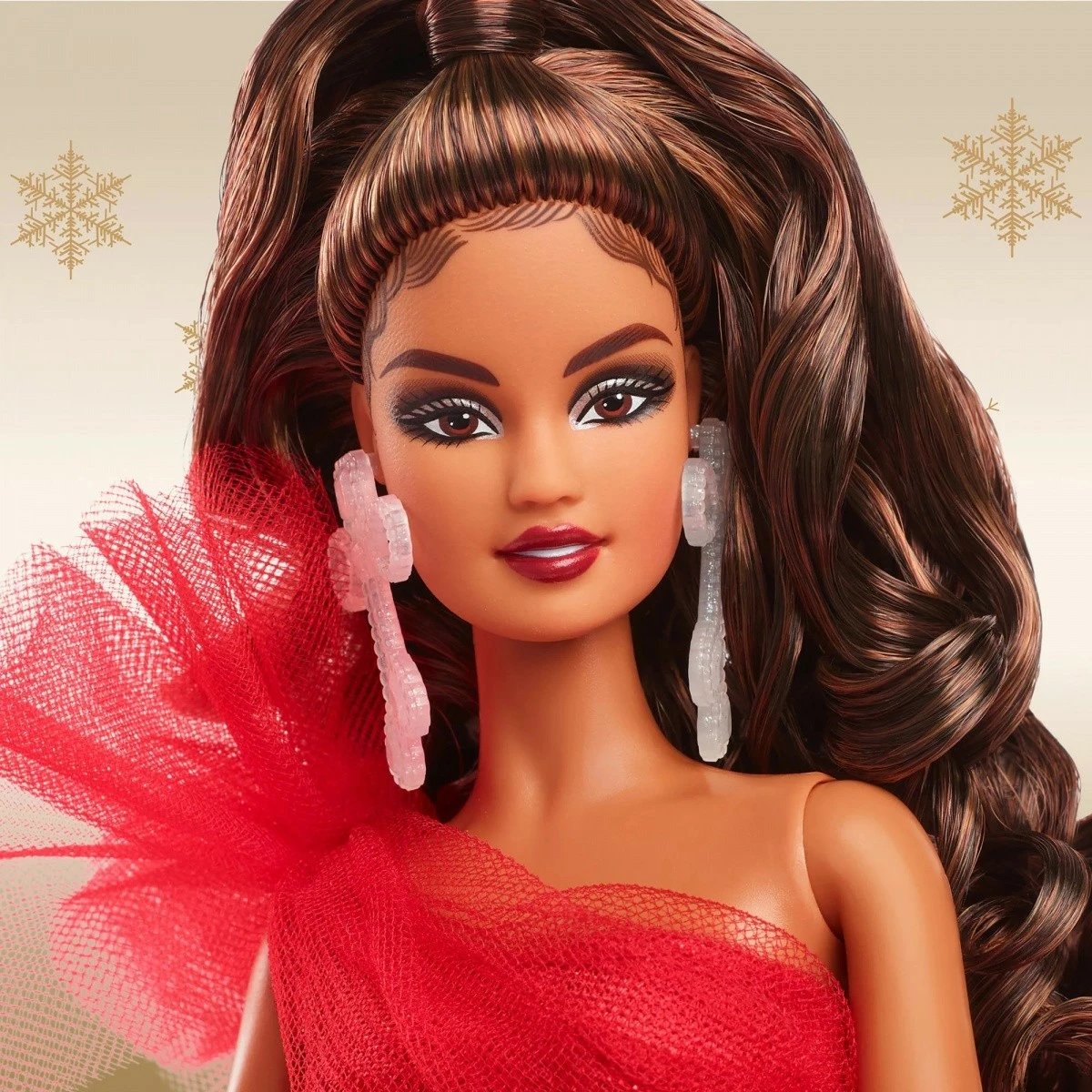 Kukull Barbie Mattel Holiday Brunette Doll, Barbie Signature, HRM67, e kuqe, koleksion Kukull Barbie Mattel Holiday Brunette Doll, Barbie Signature, HRM67, e kuqe, koleksion