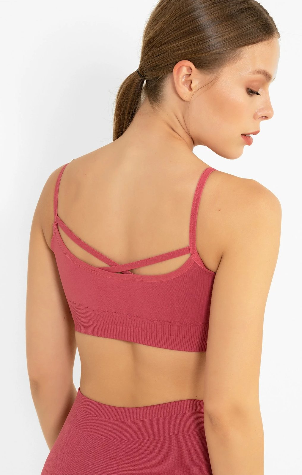 Bra sportiv Jumeon, ngjyrë rose, 001-001291