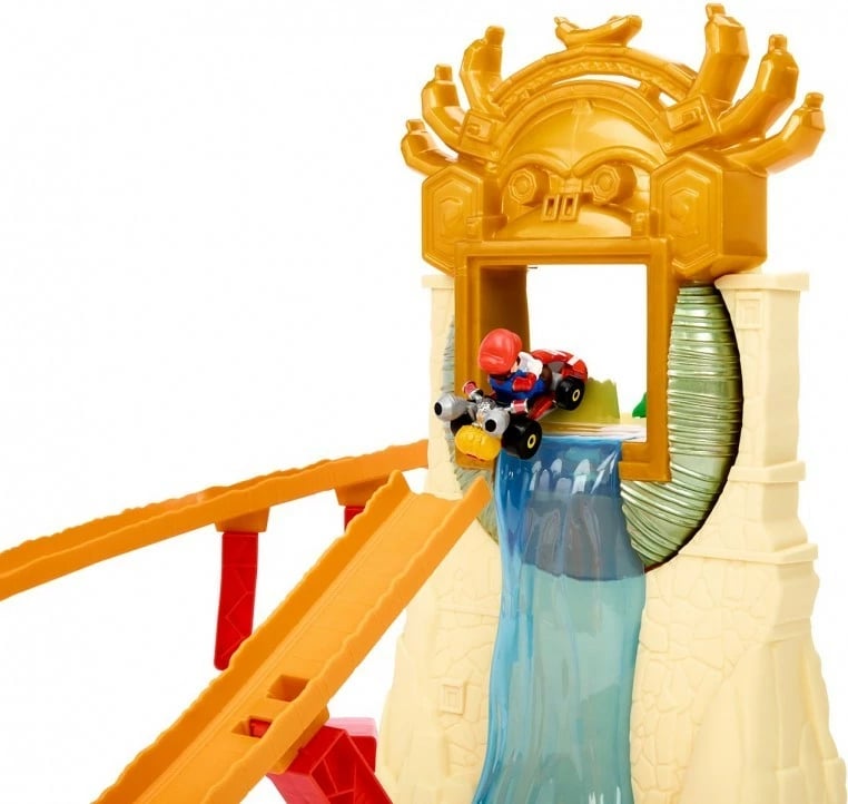 Set garash Hot Wheels Mario Kart Island Donkey Konga, Super Mario, 1:64, portokalli