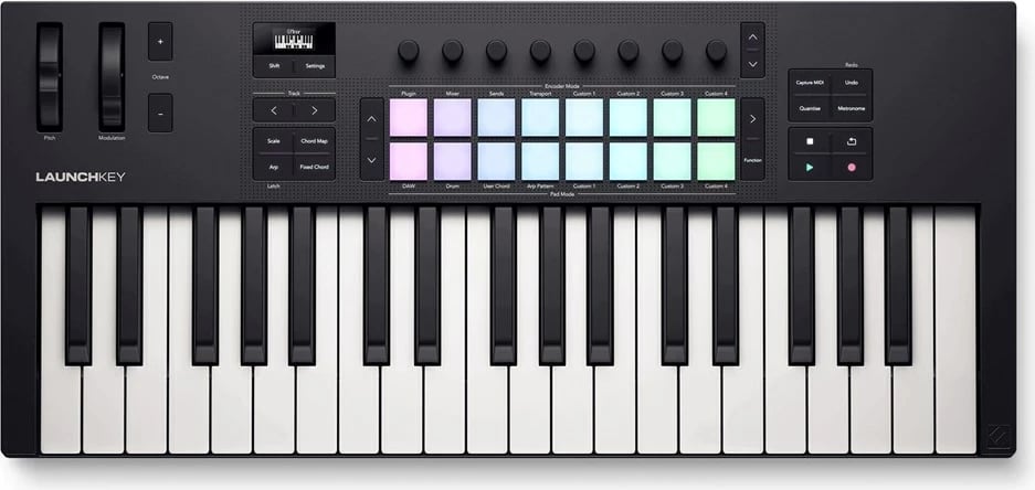 MIDI tastierë novation Launchkey 37 MK4, 37 taste, e bardhë