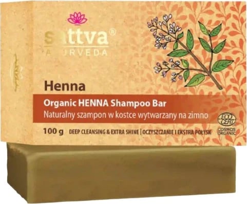 Shampon i ngurtë Sattva me henna 100g