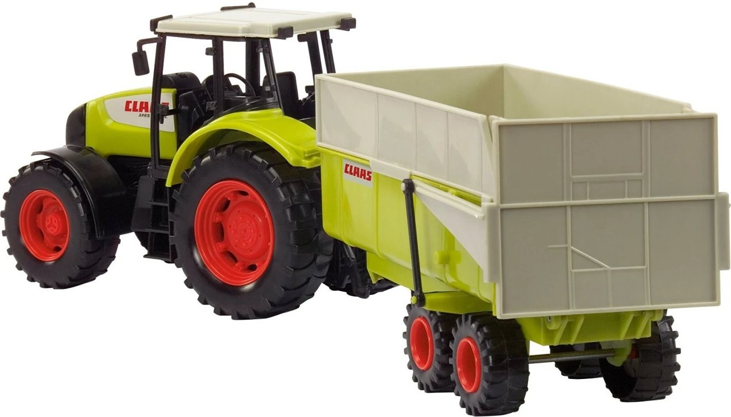 Traktor lodër Dickie Claas Ares me rimorkio, i gjelbër, 57 cm