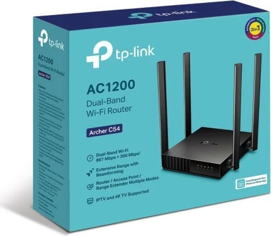 Router TP-LINK Archer C54, Wi-Fi AC1200, 4 antena, i zi