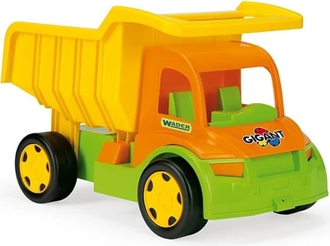 Kamion lodër Wader Gigant Dump Truck 65005, plastikë, Jeshil/Portokalli/Verdhë