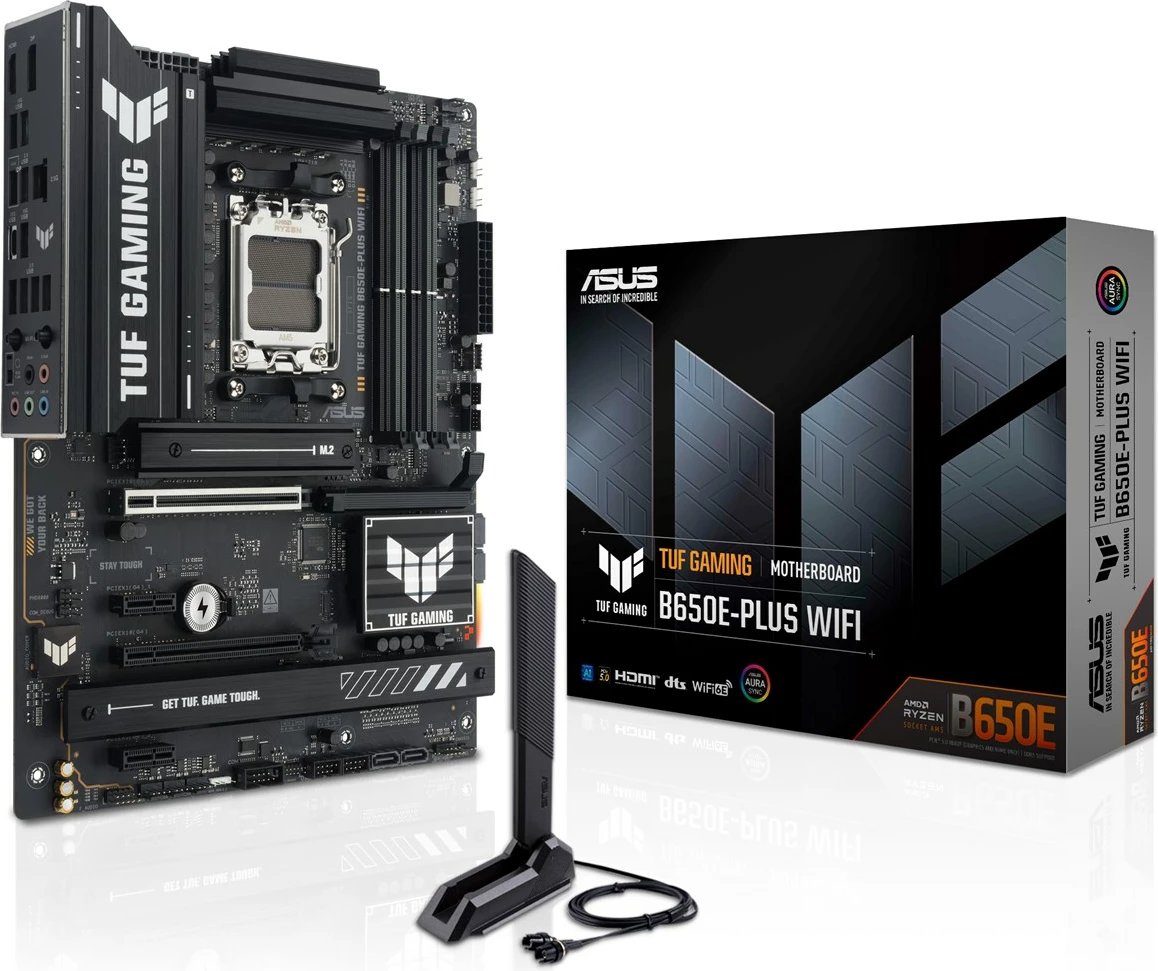 Pllakë amë ASUS TUF GAMING B650E-PLUS WIFI, Socket AM5, ATX, Wi-Fi 6E, E zezë