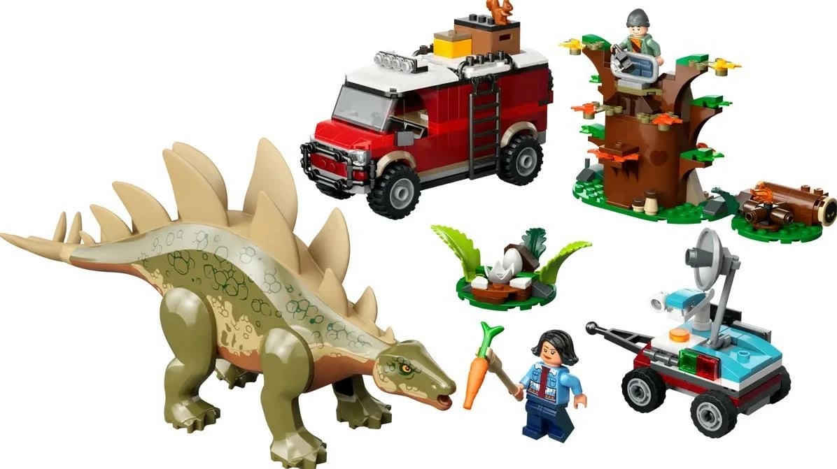 Set ndërtimi LEGO Jurassic World 76965 Dinosafari: Stegosaurus Discovery, 420 pjesë