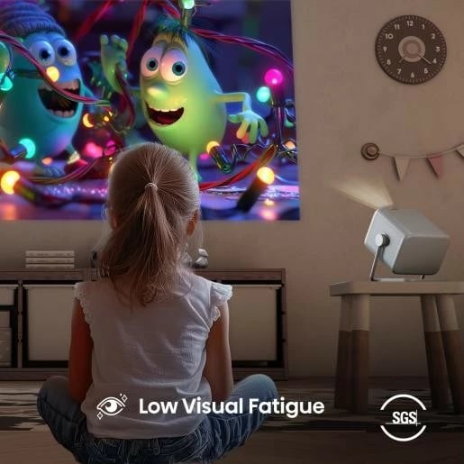 Projektor lazer 4K, Hisense M2 Pro, 1300 ANSI lm, short throw 1.0–1.3:1, auto-focus/keystone, Wi‑Fi/Bluetooth, gri