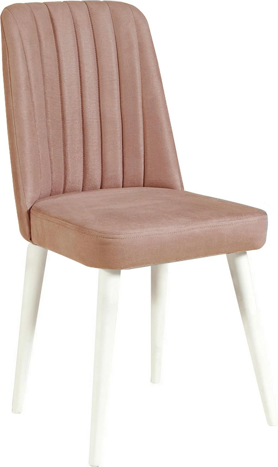 Set tavoline me karrige për ngrënie, zgjatës, 4 pjesë, Skye Decor, ngjyrë e bardhë-gur