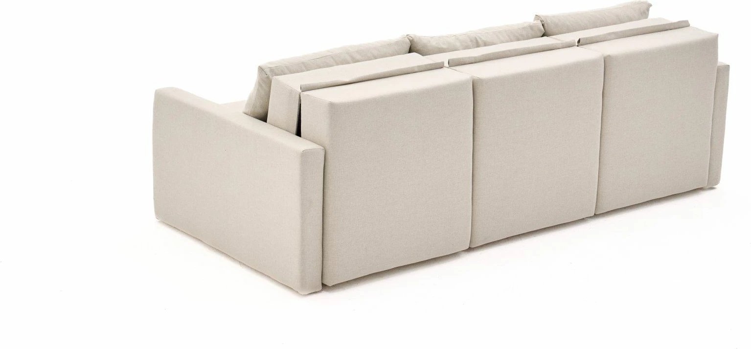 Divan-krevat 3 vendesh, Atelier del Sofa, Saros, krem, 3 pjesë