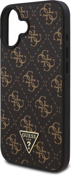 Mbështjellës Guess Triangle për iPhone 16 Plus, i zi Mbështjellës Guess Triangle për iPhone 16 Plus, i zi