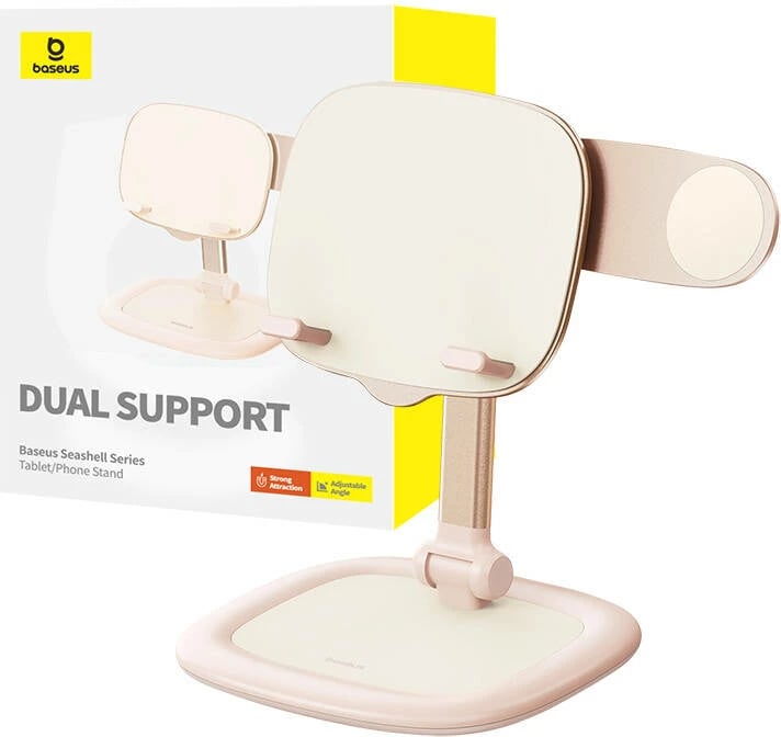Mbajtëse tabletë/telefon Baseus Seashell Series, rozë Mbajtëse tabletë/telefon Baseus Seashell Series, rozë