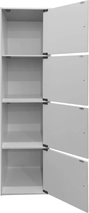 Dollap i lartë Gabino, ngjyrë e bardhë, 40x39x158cm