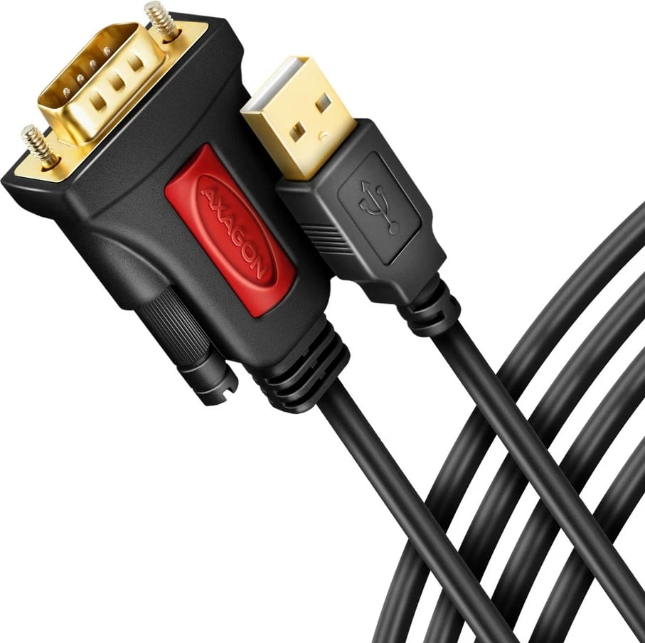 Adapter USB në RS-232 AXAGON ADS-1PSN, 1.5m, Prolific Chip, i zi