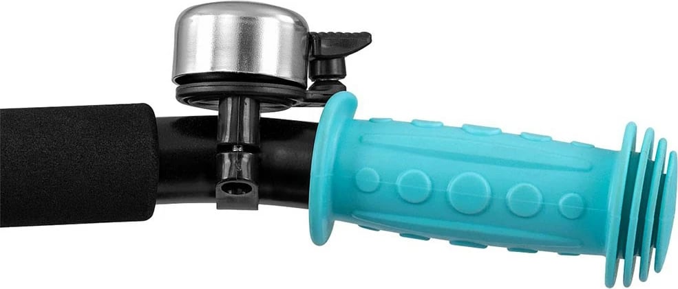 Tricikël fëmijësh me guidë, Milly Mally Axel, kornizë çeliku, rrota EVA, pedale me bllokim, 1-3 vjeç, e zezë