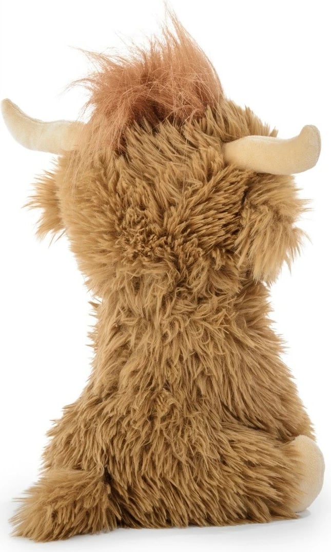 Lodër pelushi lopë Daffi Highland M-636, 30 cm, Bezhe/Kafe