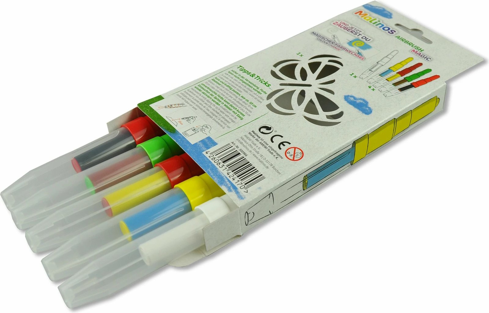 Set ngjyrosje Malinos 300966, 5 copë, shumëngjyrëshe, për fëmijë