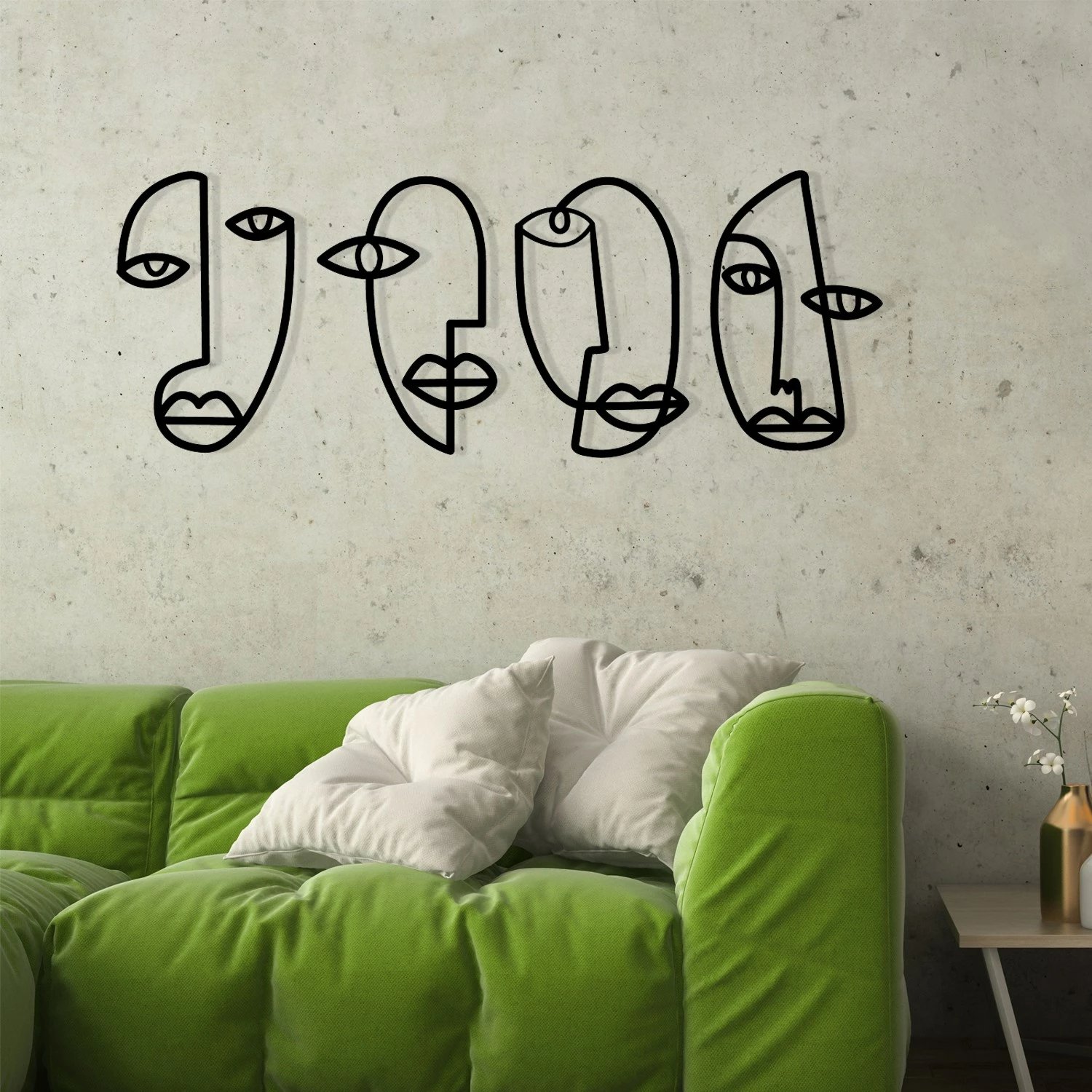 Aksesor dekorativ metalik për mur Wallity, Anacreon