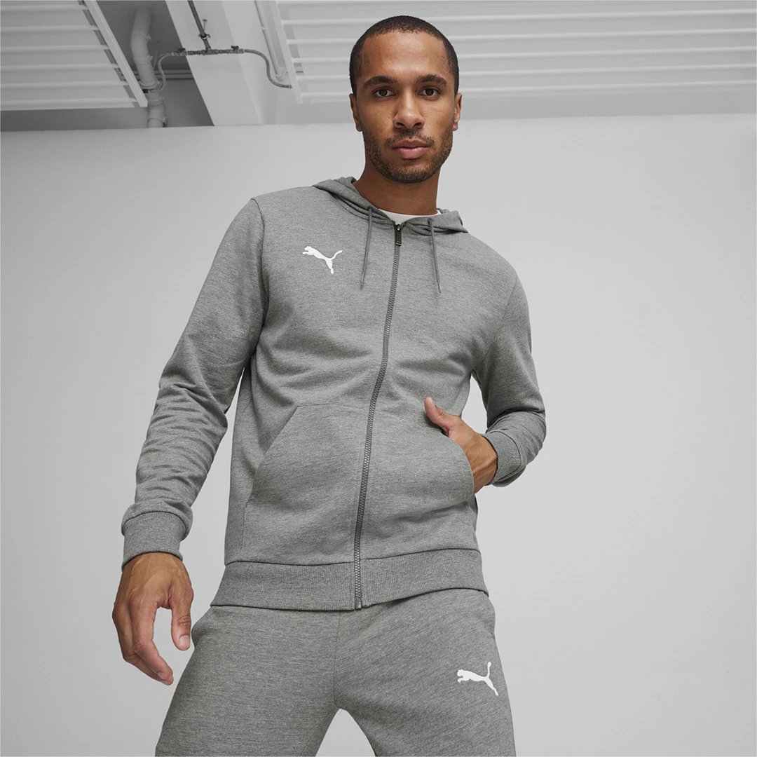 Duks me kapuç Puma për meshkuj, gri