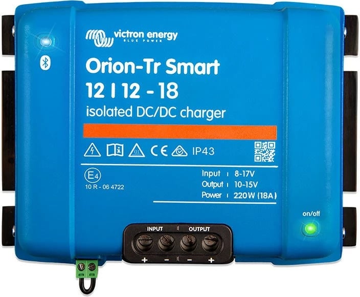 Karikues DC-DC Orion-Tr Smart 12/12-18A, i izoluar, Blu