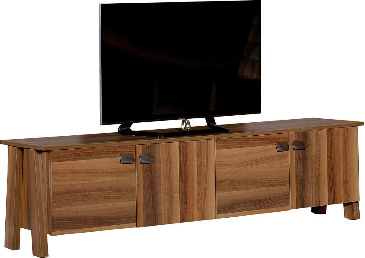 Komodë TV Story 4, ngjyrë kafe, Hanah Home