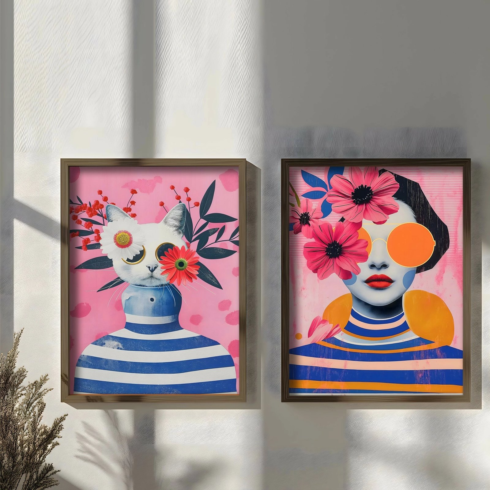 Pikturë dekorative me kornizë MDF (2 copë), Wallity, GE256-L