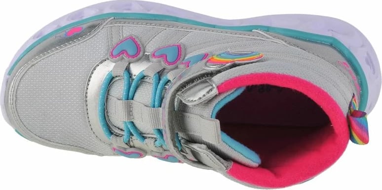 Atlete fëmijësh Skechers, argjendi