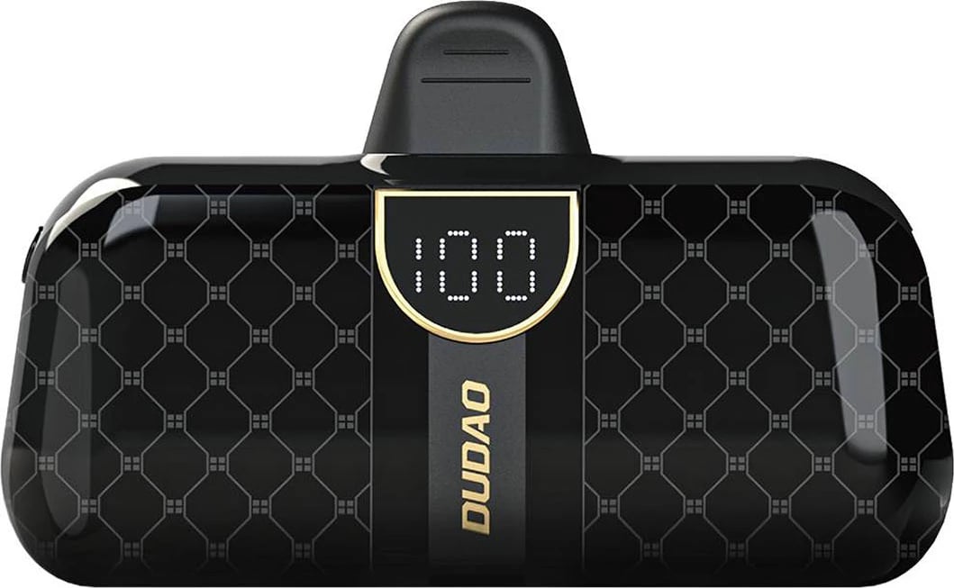 Powerbank Dudao K20SL, 5000 mAh, Lightning/USB-C, e zezë