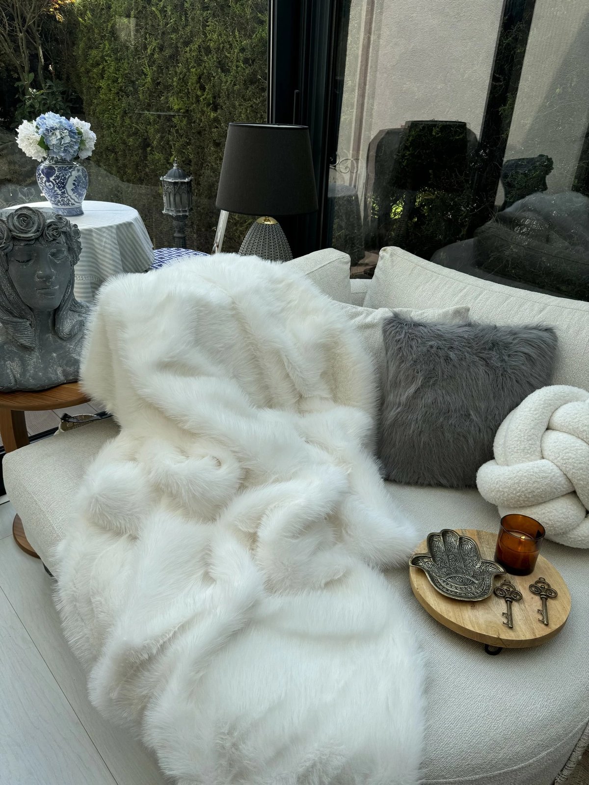 Mbulesë divani Evila Originals, Lolita, e bardhë, 75