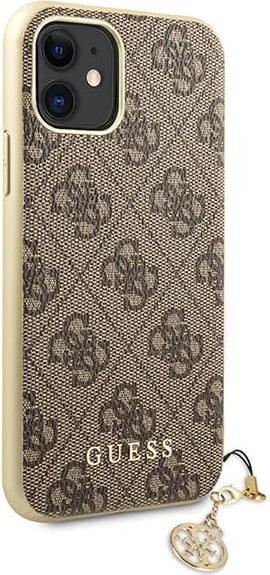 Mbështjellës Guess GUHCN61GF4GBR për iPhone 11/XR, 4G Charms, kafe Mbështjellës Guess GUHCN61GF4GBR për iPhone 11/XR, 4G Charms, kafe