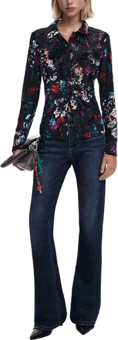 Këmishë Desigual femra, e zezë