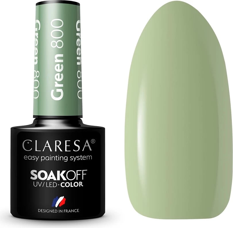 Llak për thonj Claresa Hybrid 800, green, 5g