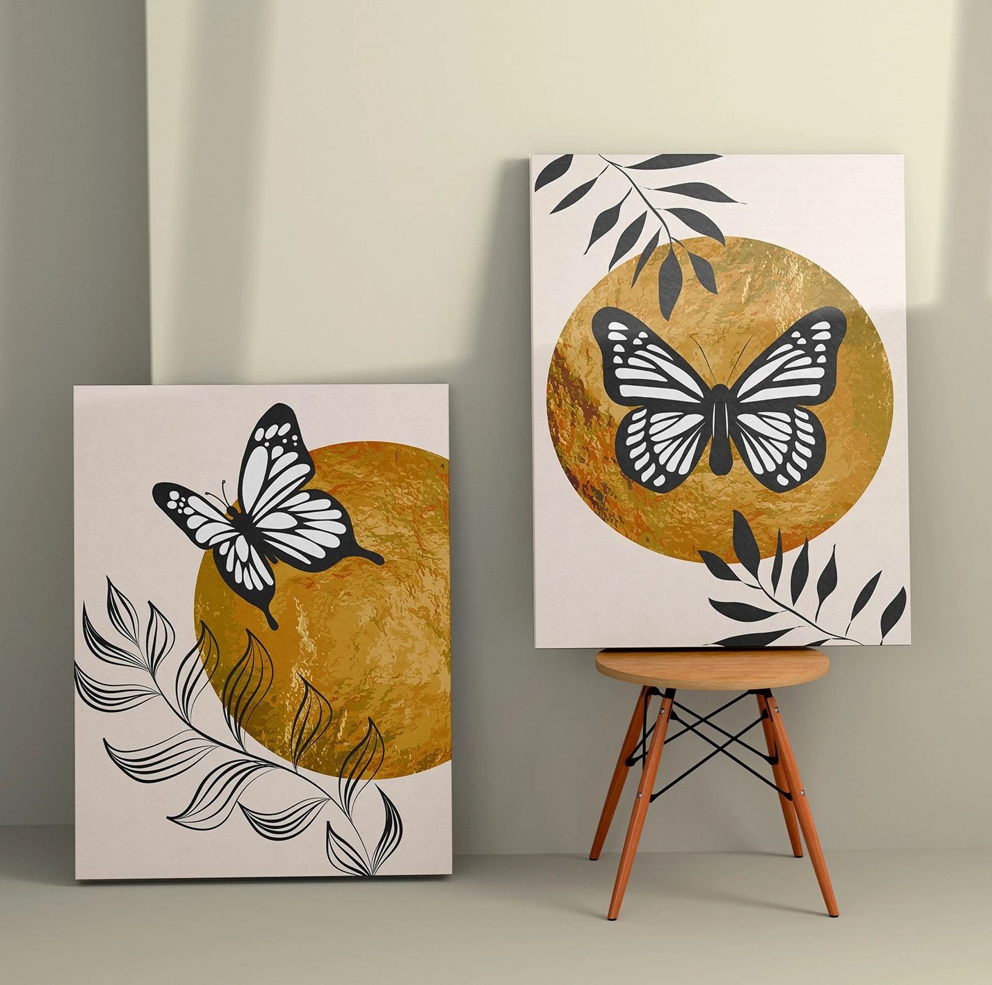 Pikturë dekorative në kanavacë (2 copë), Wallity, 2KNV4322, 50x70cm