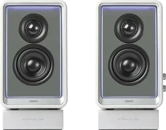 Altoparlantë Edifier QR65, 70W, RGB, Bluetooth, të bardhë