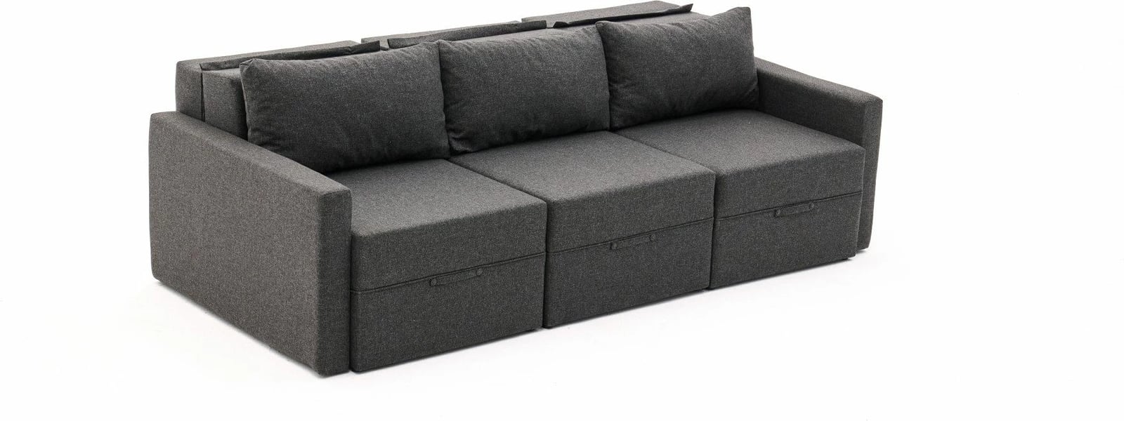 Divan-krevat 3 vendesh, Atelier del Sofa, Saros, ngjyrë antracit