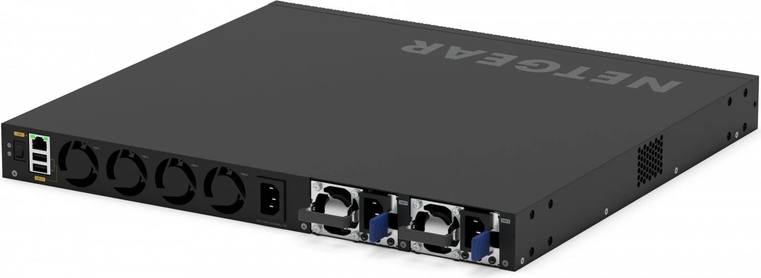 Switch Netgear GSM4352-100NES, 48xGE PoE+, 4xSFP+, për rack, i zi