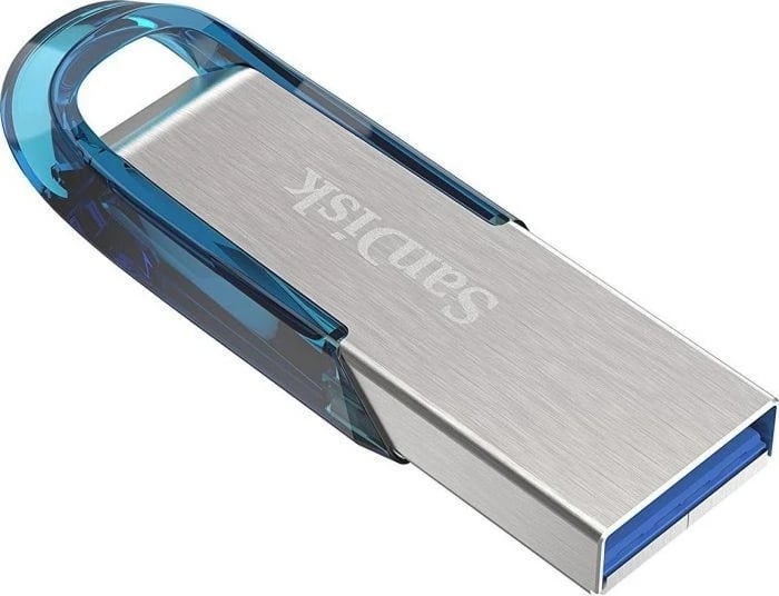 USB SanDisk Ultra Flair 32 GB, USB Type-A, Blu, Argjendtë