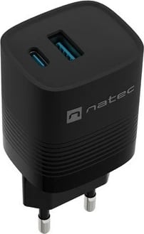 Karikues muri Natec Ribera GAN, 30W, 1x USB-A + 1x USB-C, i zi
